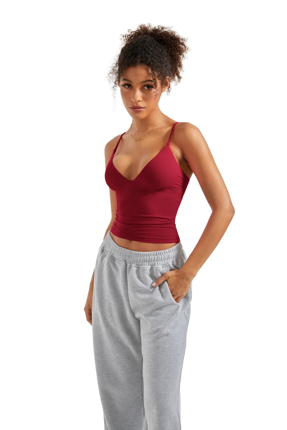 Buttery Soft Cami V Neck Tank Top