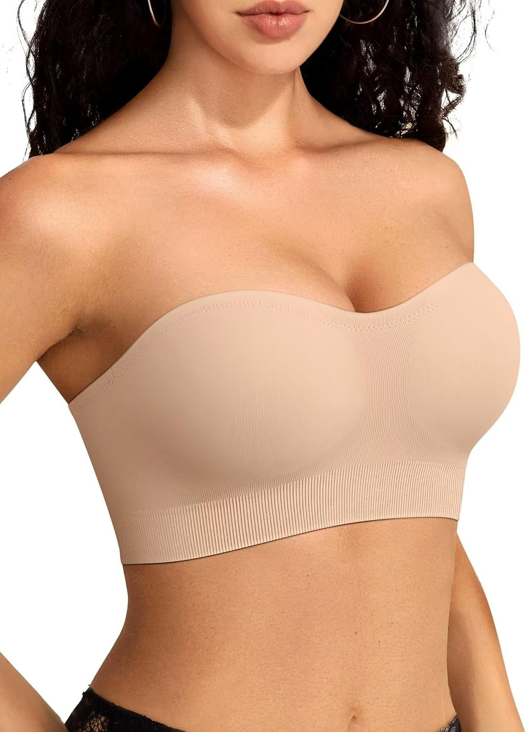 Stay Put Bandeau Bra, Wireless Seamless Comfort
