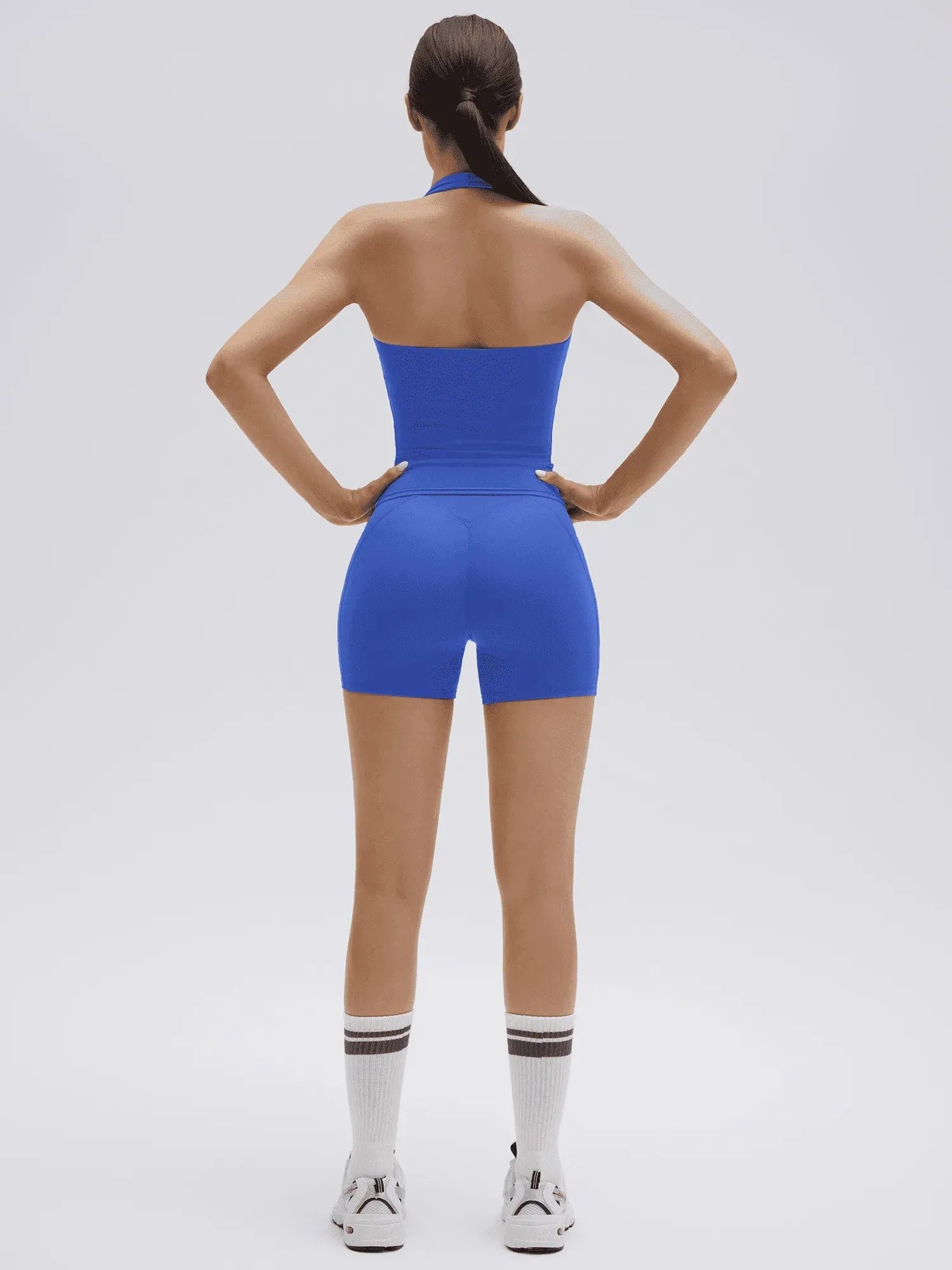 Halter Neck High Waisted 2 Piece Workout Sets