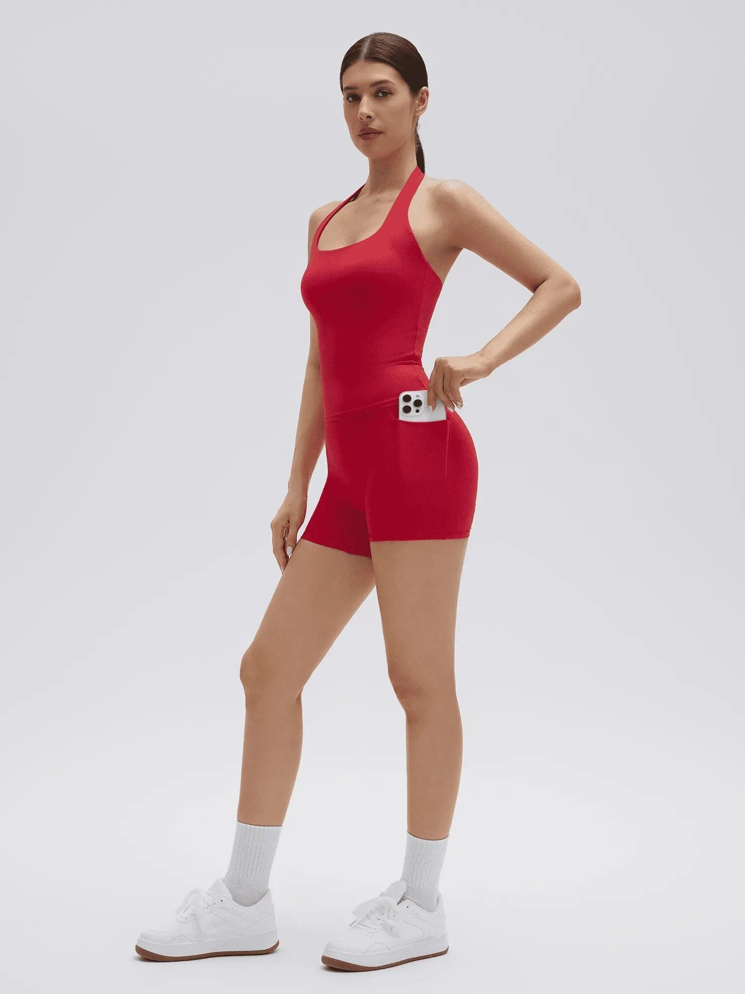 Halter Neck High Waisted 2 Piece Workout Sets