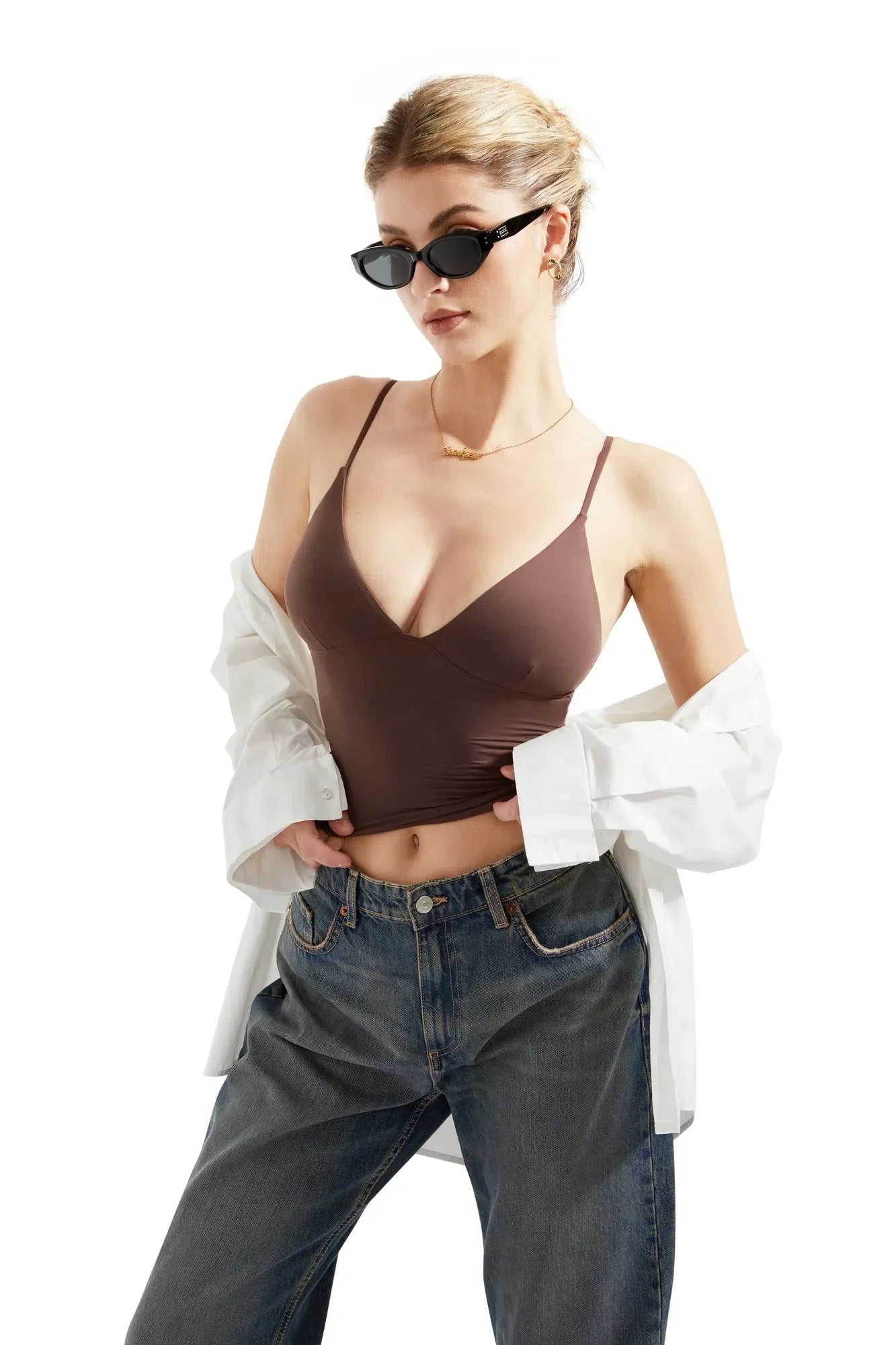 Buttery Soft Cami V Neck Tank Top