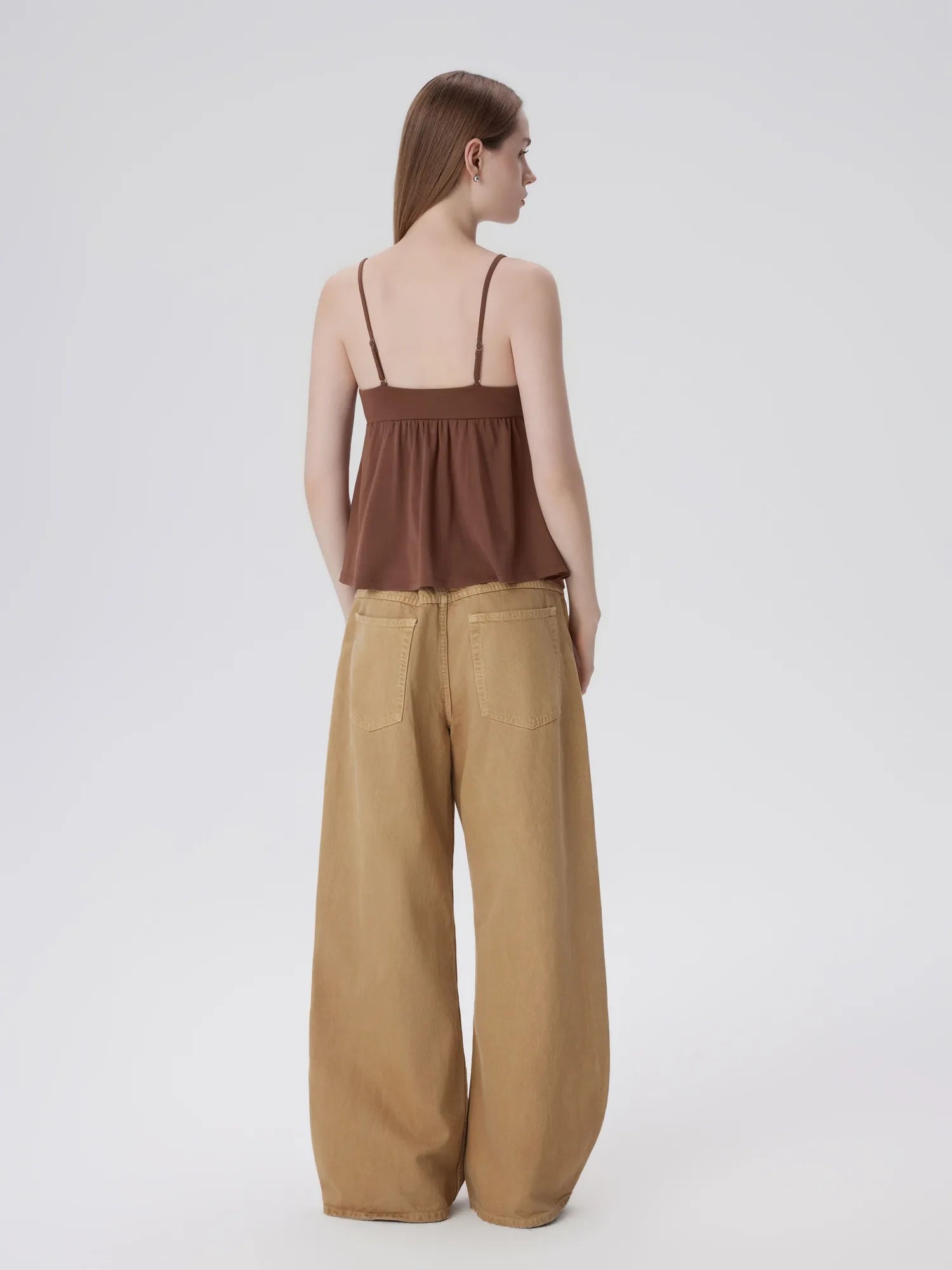 Babydoll Peplum V Neck Tank Tops