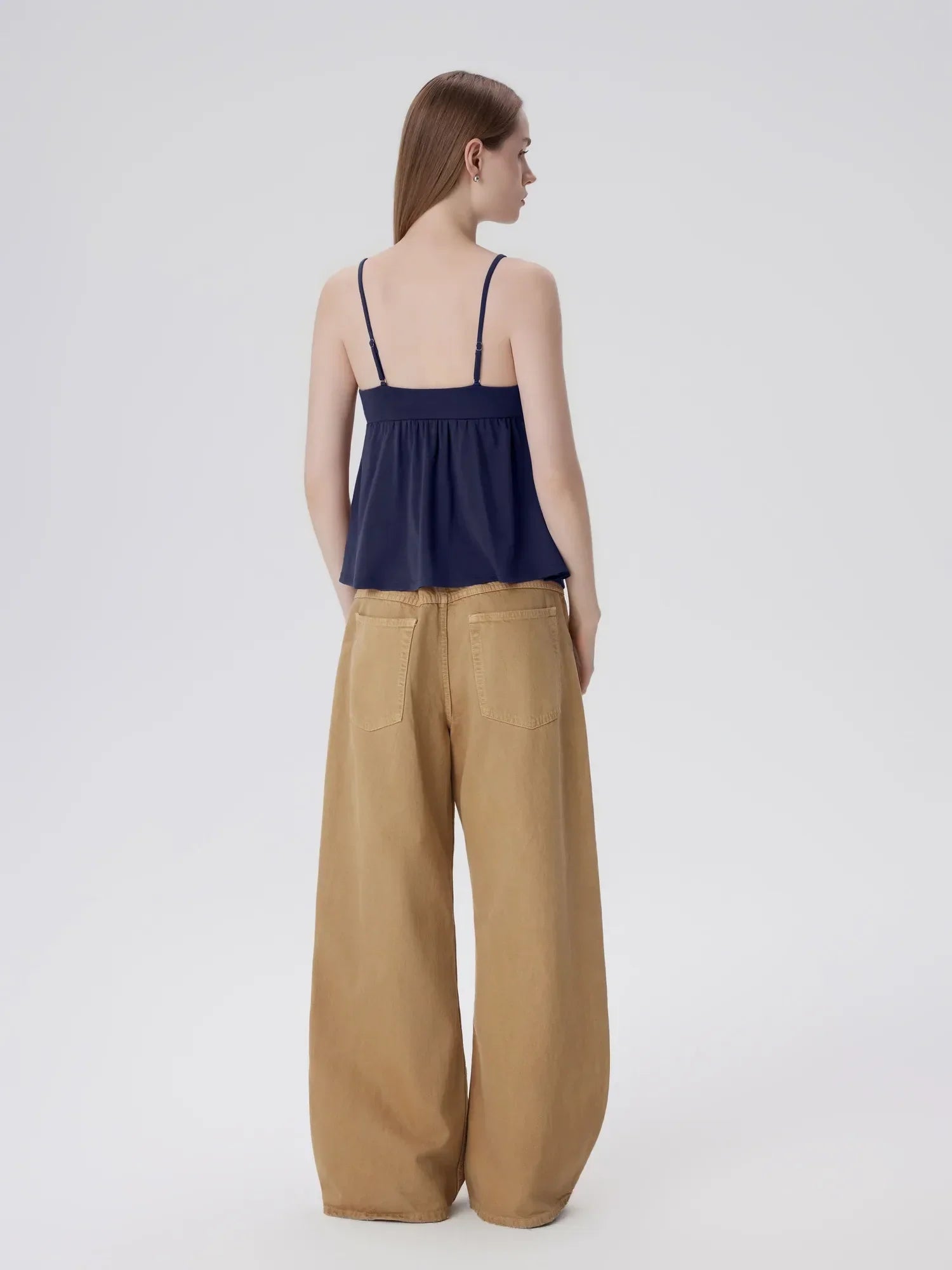 Babydoll Peplum V Neck Tank Tops