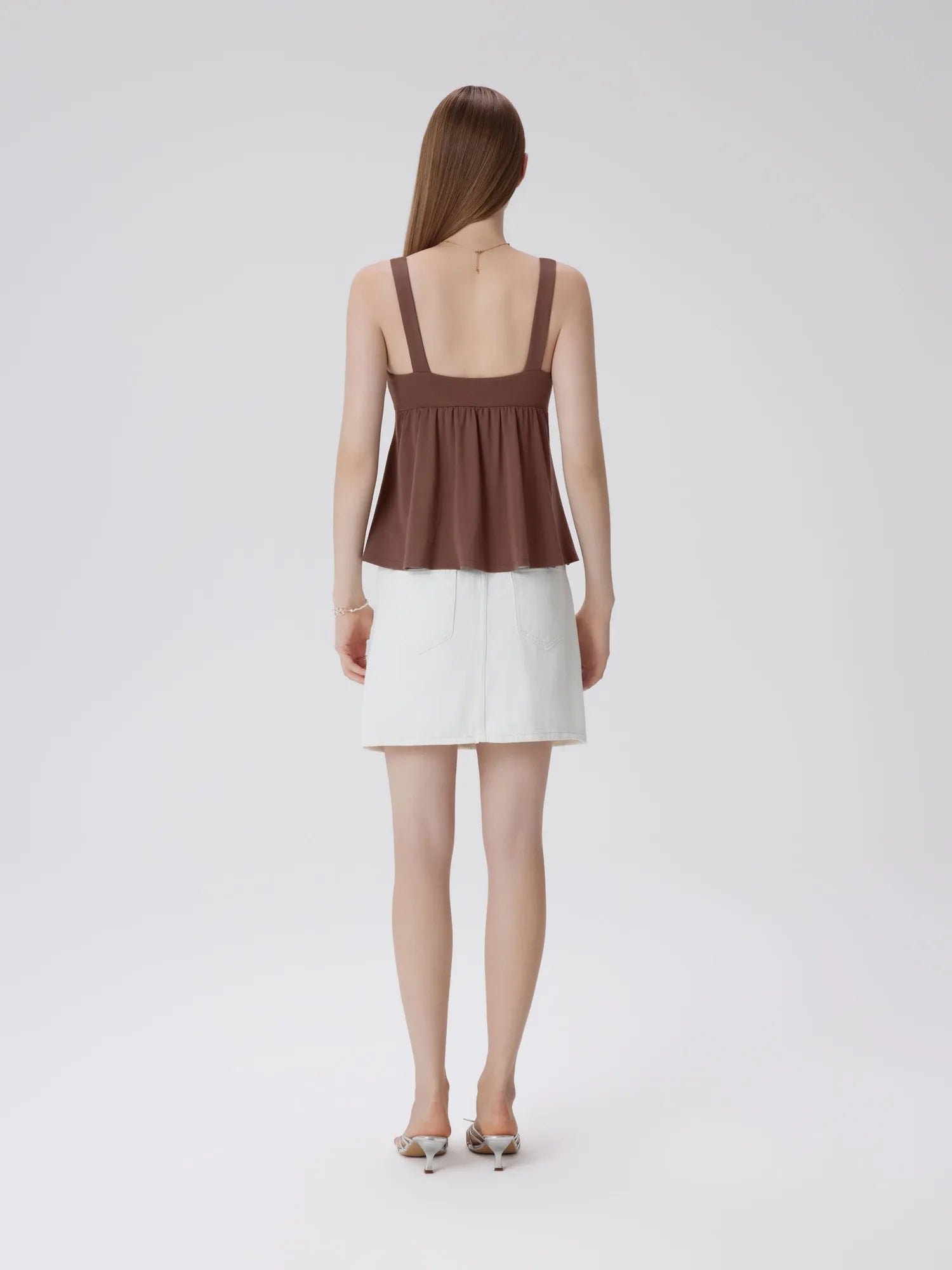 Babydoll Modal Peplum Tank Tops