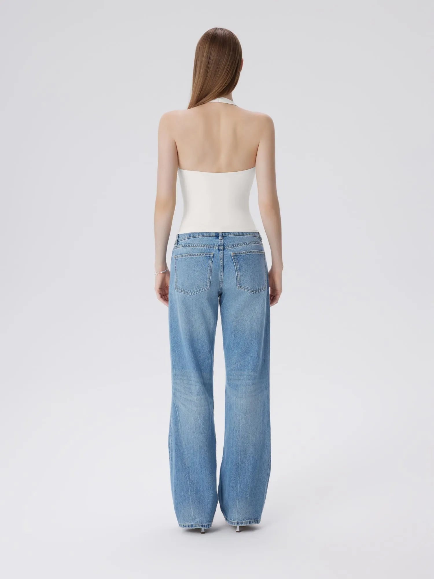 Padded Backless Halter Tank Tops