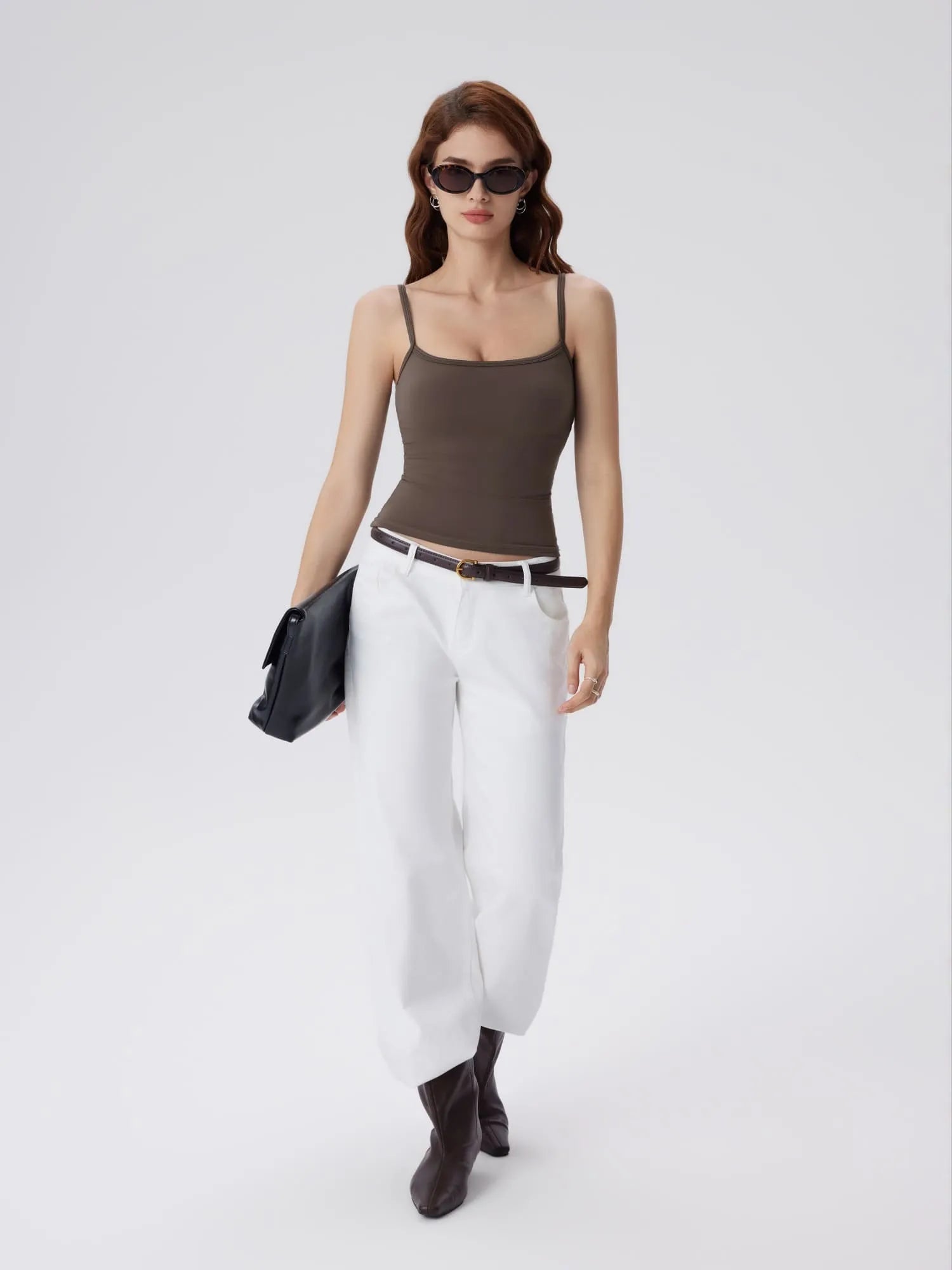 Double Line Square Tank Tops