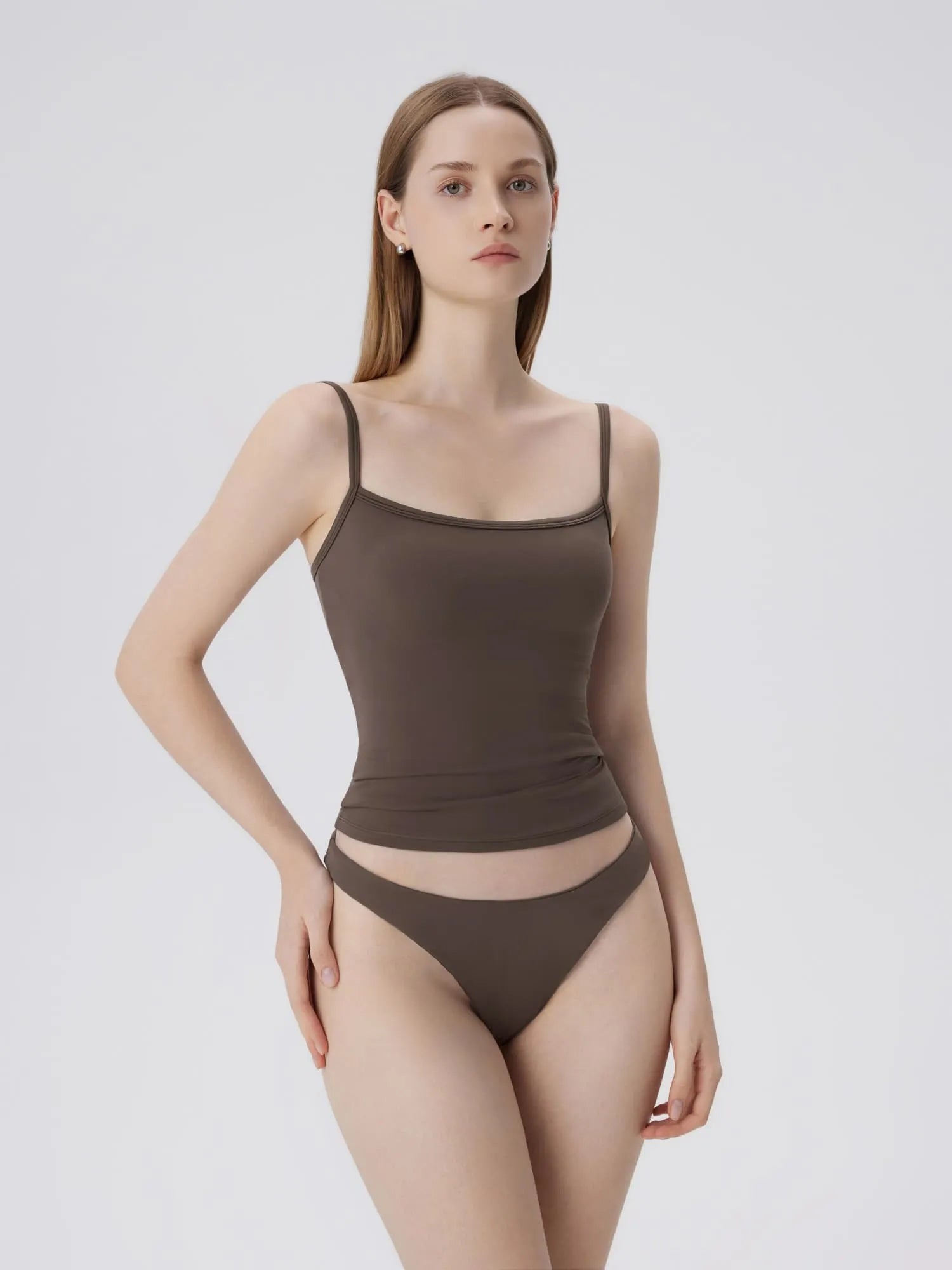 Double Line Square Tank Tops