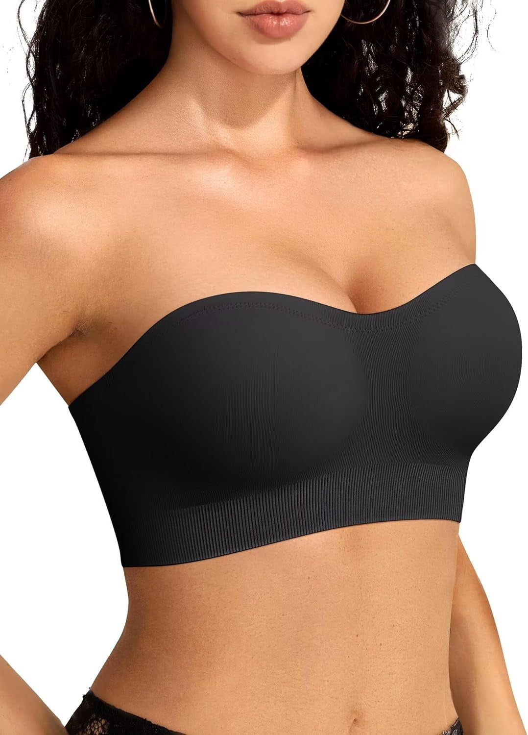 Stay Put Bandeau Bra, Wireless Seamless Comfort