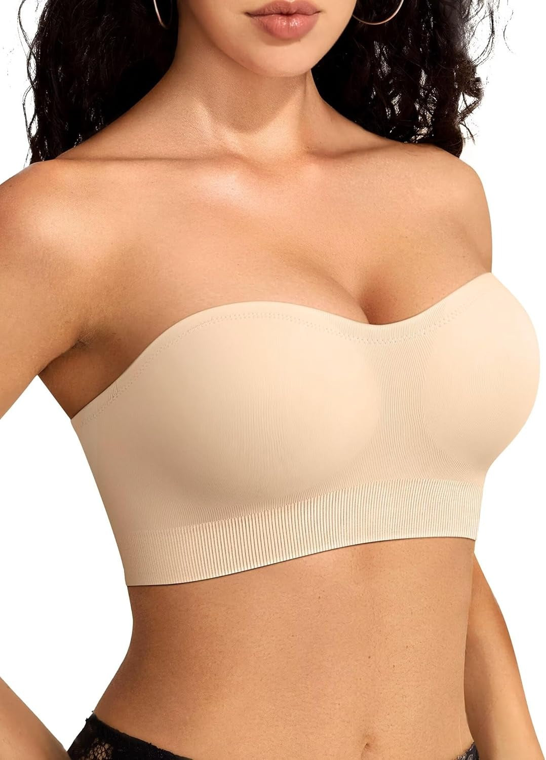 Stay Put Bandeau Bra, Wireless Seamless Comfort
