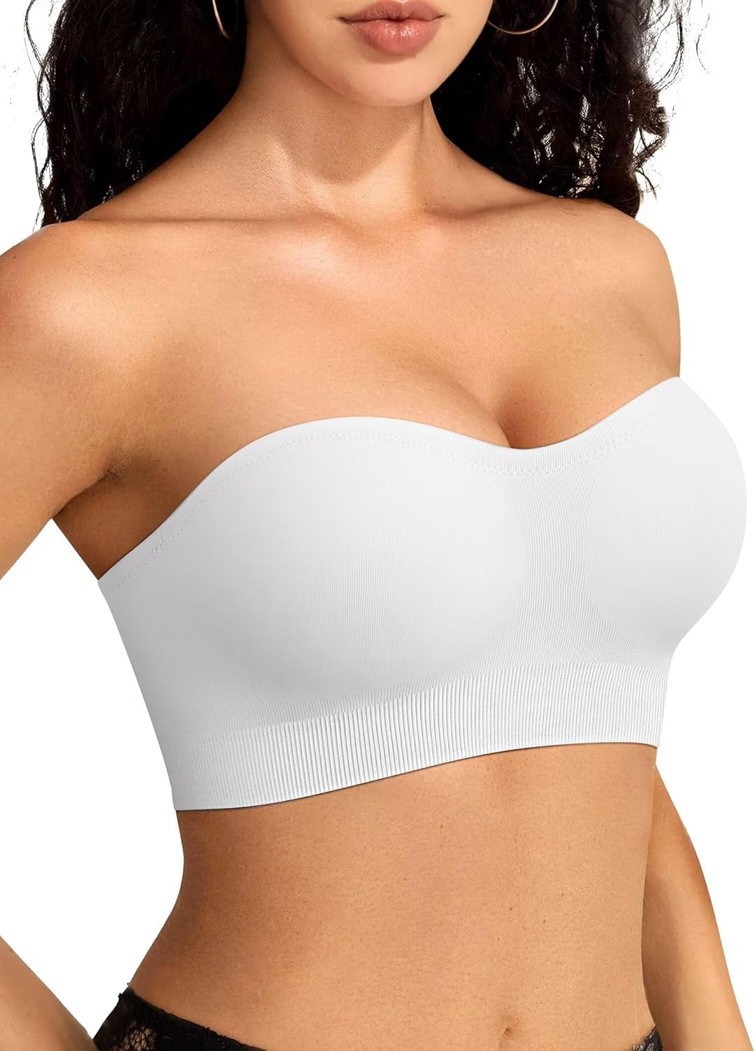 Stay Put Bandeau Bra, Wireless Seamless Comfort