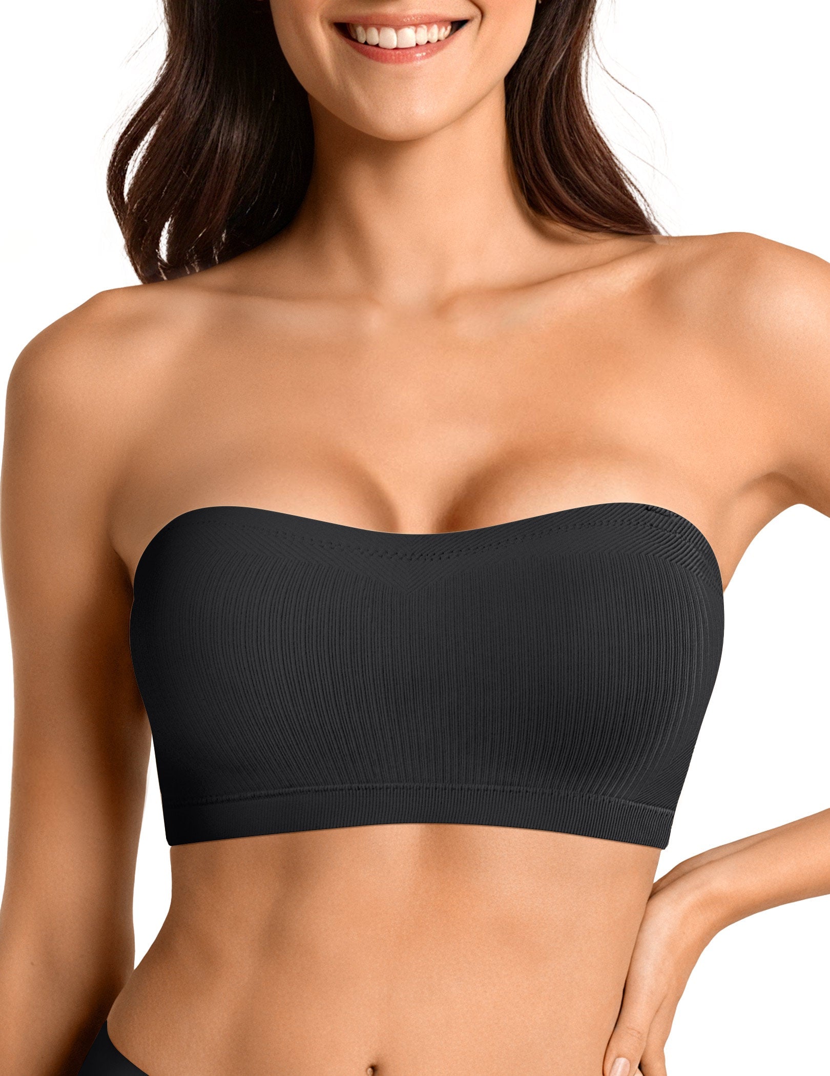Stay Put Bandeau Bra, Wireless Seamless Comfort