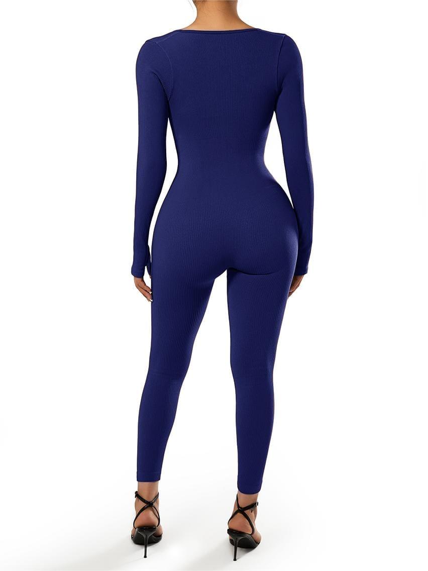 Ribbed One-Piece Jumpsuit