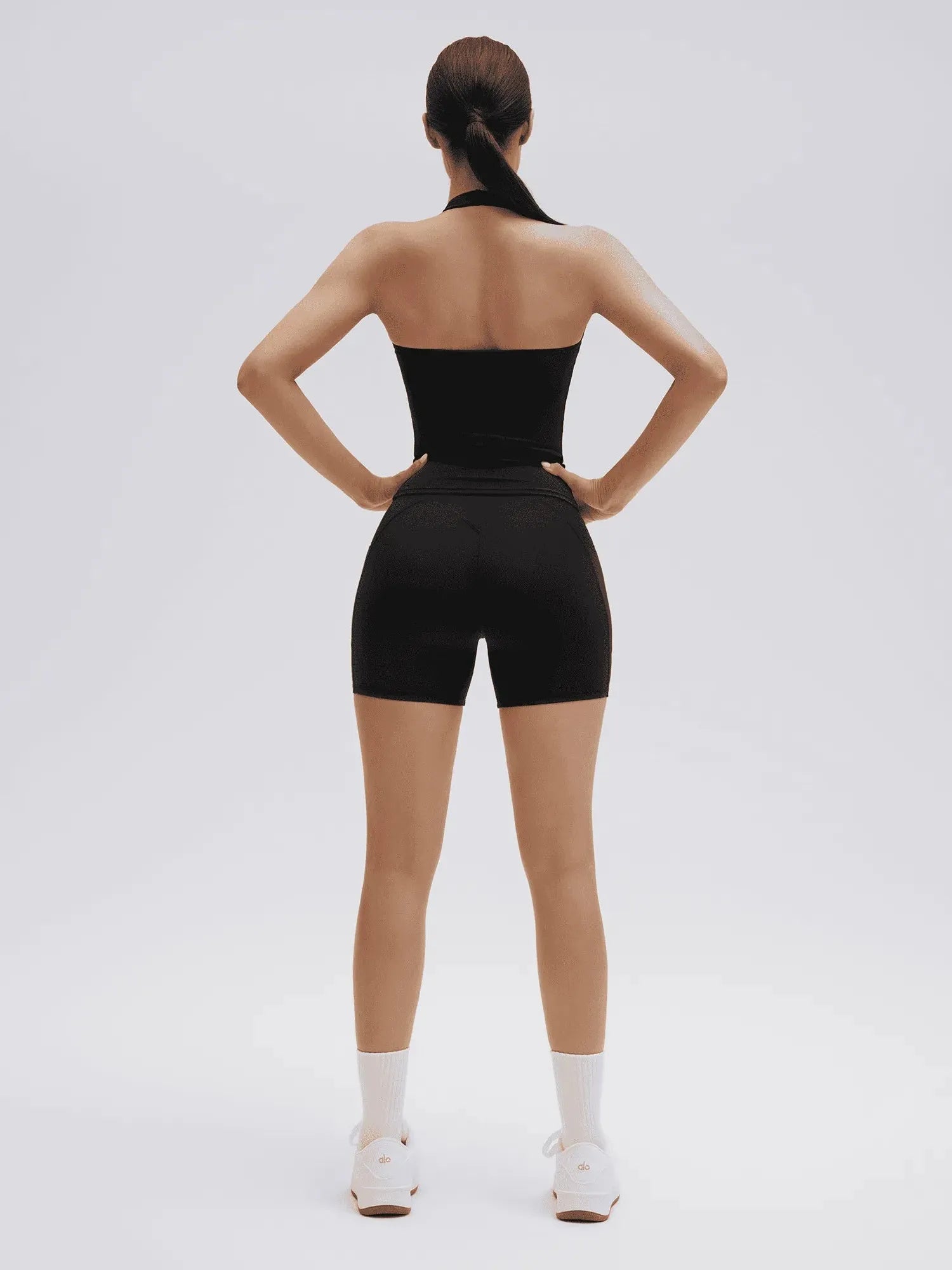 Halter Neck High Waisted 2 Piece Workout Sets