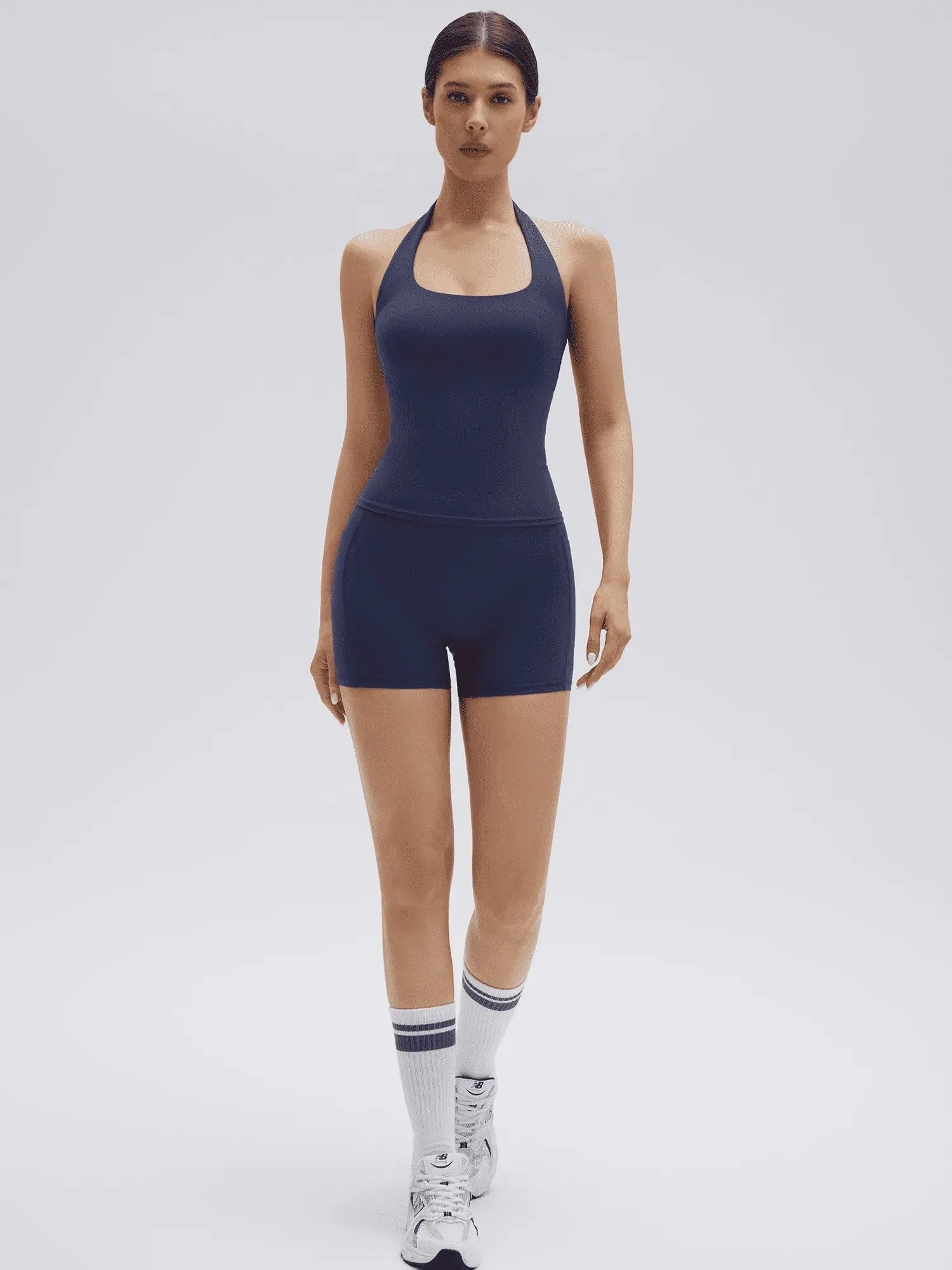 Halter Neck High Waisted 2 Piece Workout Sets