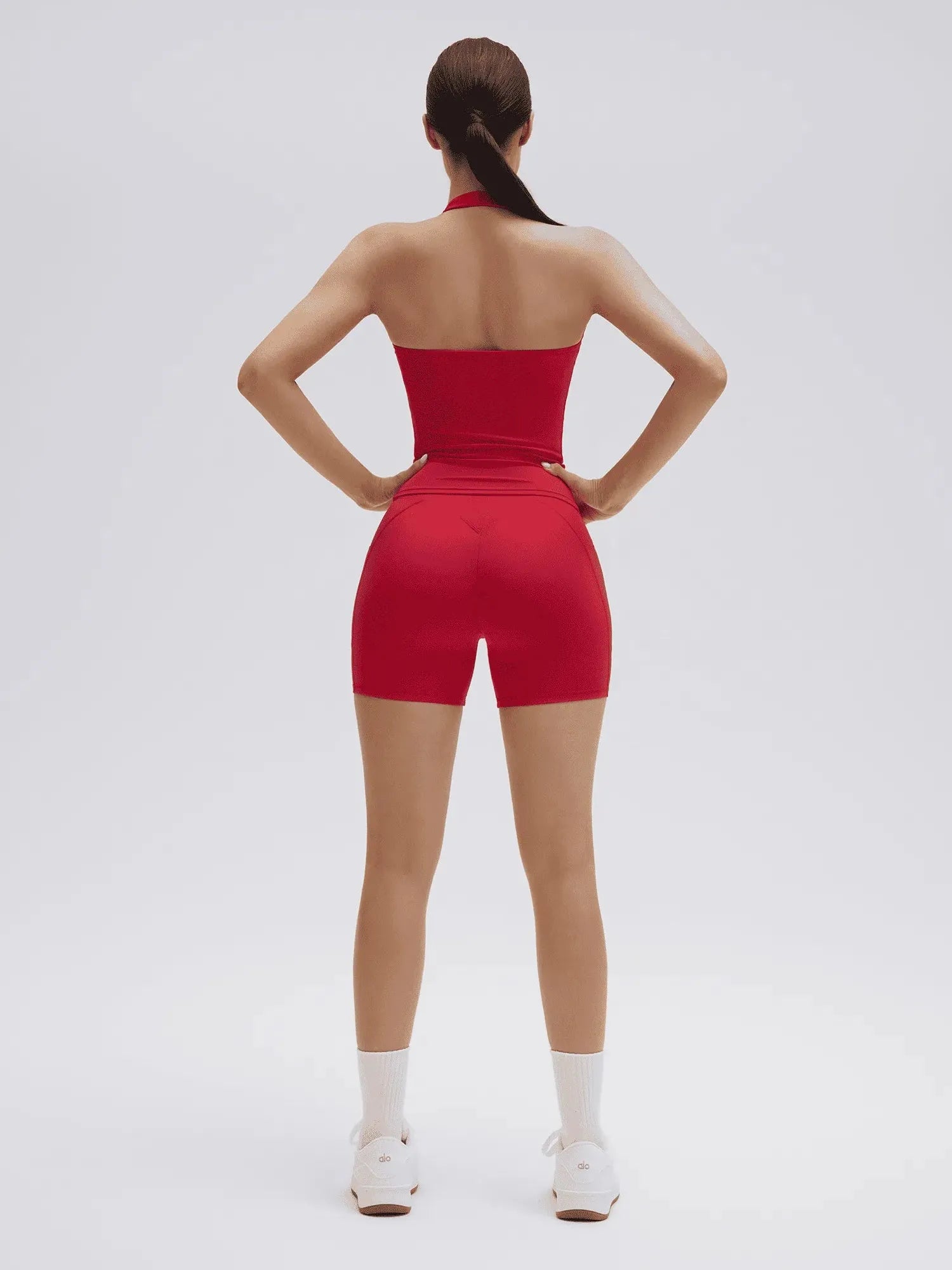 Halter Neck High Waisted 2 Piece Workout Sets