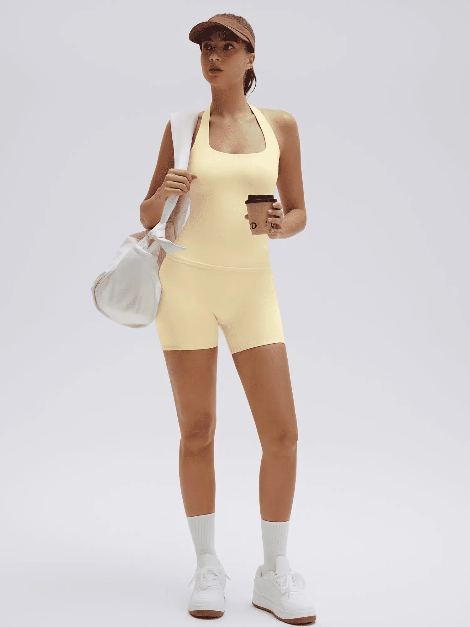 Halter Neck High Waisted 2 Piece Workout Sets