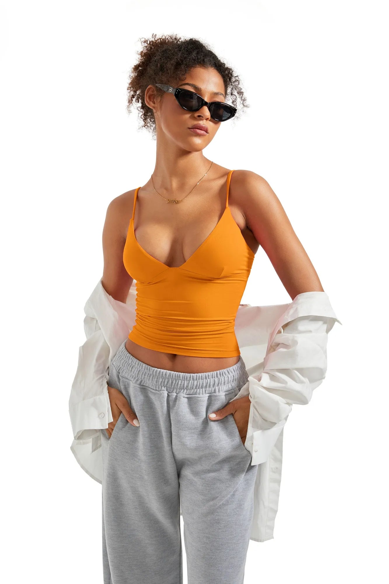 Buttery Soft Cami V Neck Tank Top