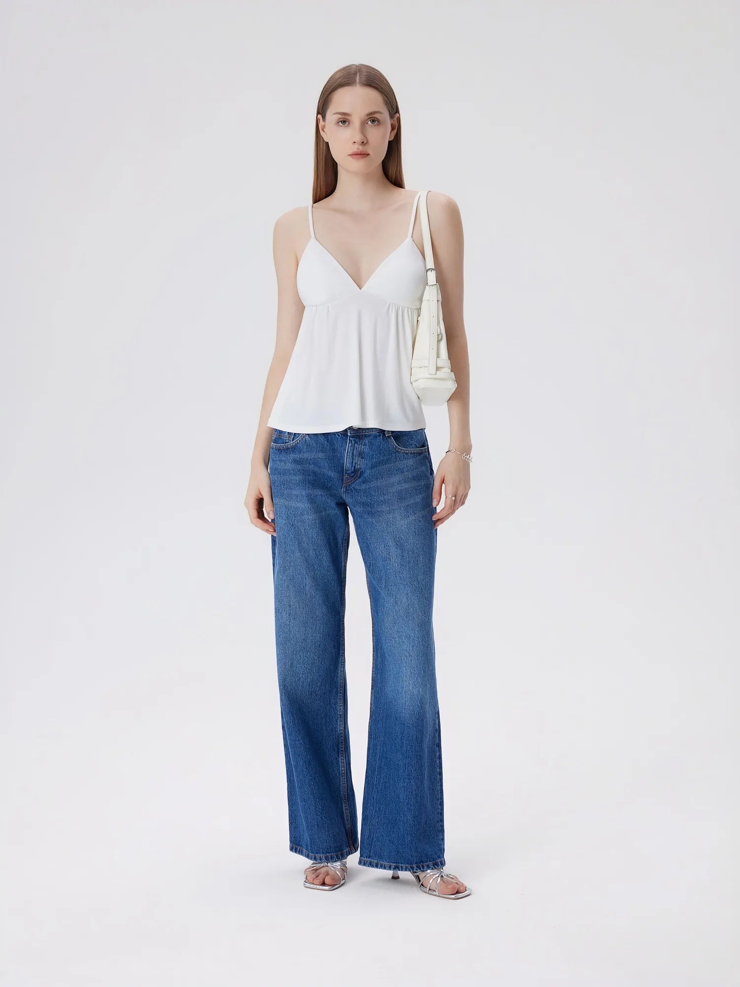 Babydoll Peplum V Neck Tank Tops