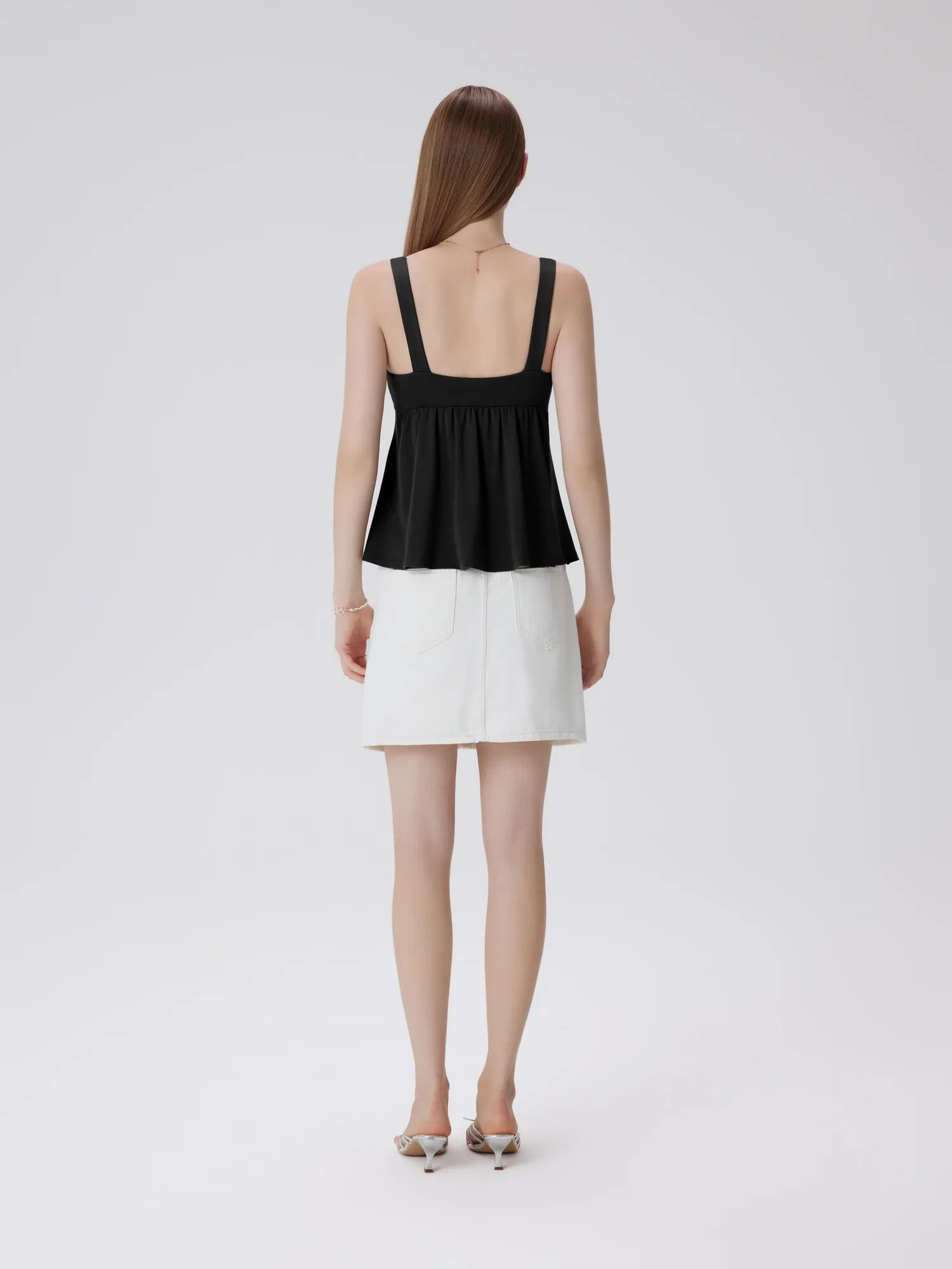 Babydoll Modal Peplum Tank Tops